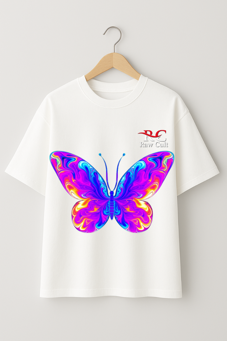 Raw Cult “Butterfly Dreams” Motivational T-Shirt
