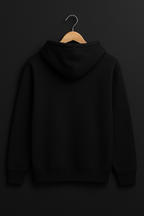 Raw Cult Men's Black Hoodie with Logo Print - Classic and Comfortable