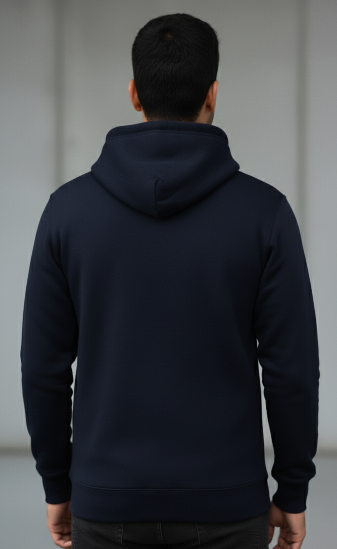 Raw Cult Navy Blue Hoodie | Premium Men's Streetwear & Fitness Wear