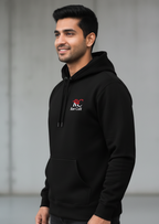 Raw Cult Black Premium Hoodie | Men's Streetwear & Gym Apparel