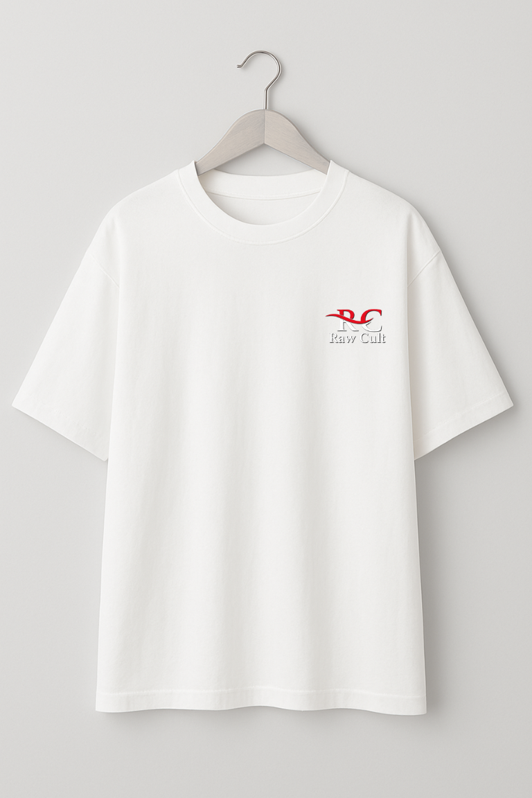 Raw Cult "Freedom Butterfly" Graphic White Unisex T-Shirt